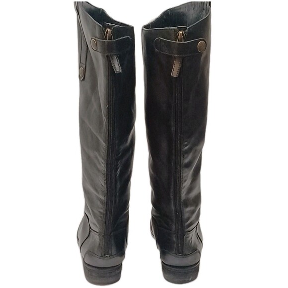 Sam Edelman Penny Leather Knee-High Riding Boots Black Size 9 - Picture 4 of 10